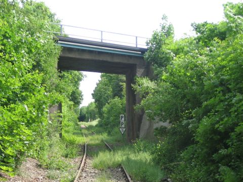 Brcke der Bahnlinie von Erfurt