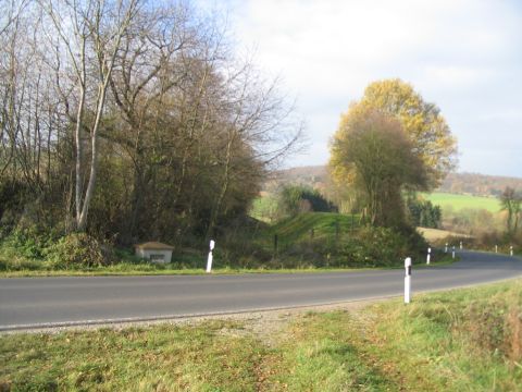 Ehemaliger Bahnbergang ber die Strae nach Duderstadt