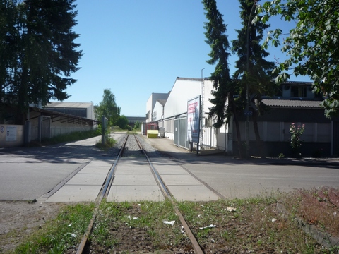 Bahn�bergang Industriegebiet Hockenheim Talhaus