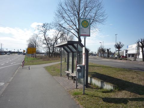 Haltepunkt und Anschluss Mannheim-Rheinau Luftschiffwerft