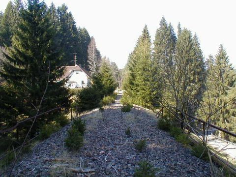 Brcke und Bahnwrterhaus bei der Lffelschmiede