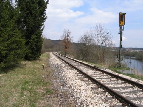 Ehemaliger Abzweig nach Sigmaringen