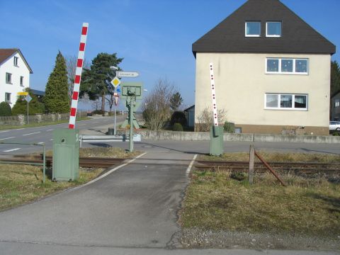 Bahnübergänge in Niederbiegen