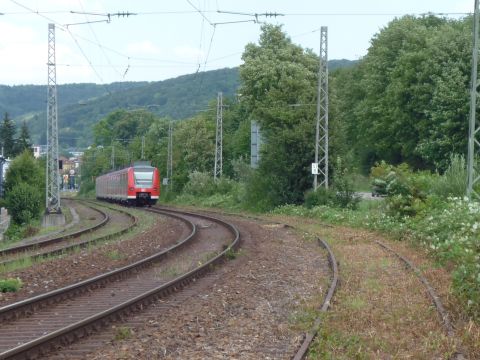 Einmndung der alten Odenwaldbahn