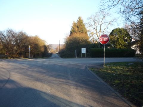 Bahnbergang ber die Heilbronner Strae