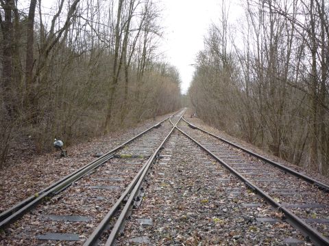 Ausfahrt aus dem Abzweige-Bahnhof