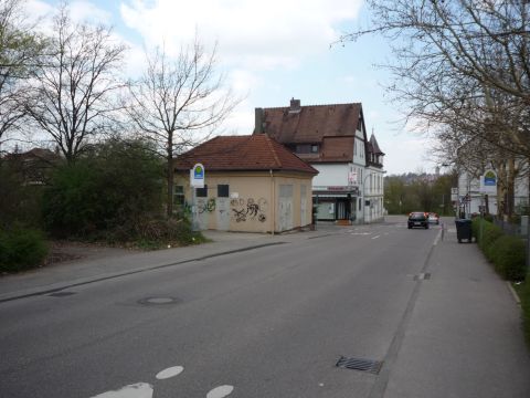 Bahnbergang ber die Spitzwegstrae