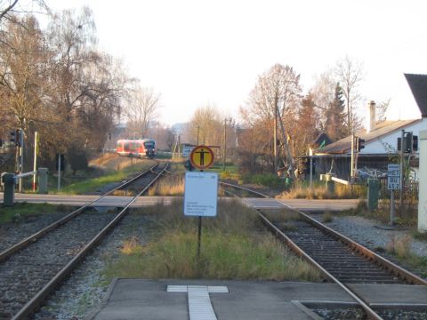 Bahnbergang in Pfaffenhausen