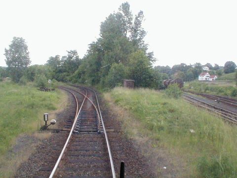 Abzweig zu den Grubenanschlussbahnen