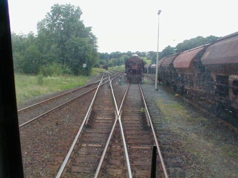 Zufahrt zu den Grubenanschlussbahnen