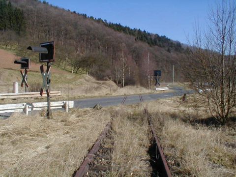 Bahnbergang ber die Leipziger Strae