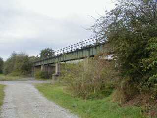 Flutbrücke über die Werra, Seitenansicht