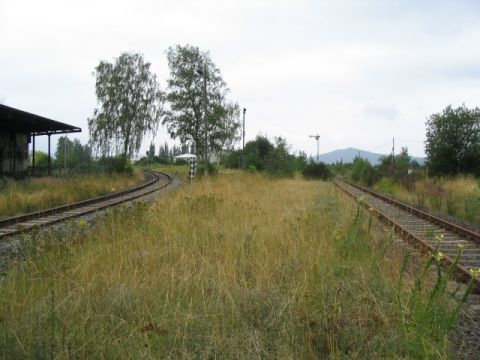 Abzweig Grubenanschlussbahn Merkers