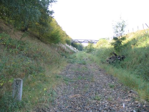 berfhrung vor dem Bahnhof Breitenbach