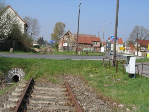 1. Bahnbergang in Warza