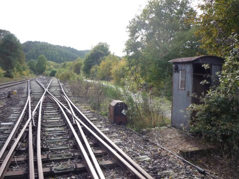 Sdliche Kreuzweiche des Abzweigbahnhofs