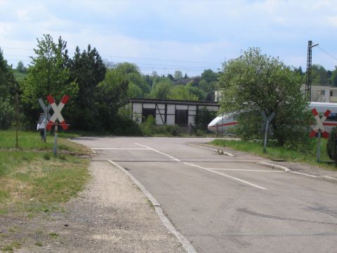 Bahnbergang beim Bahnhof Amstetten