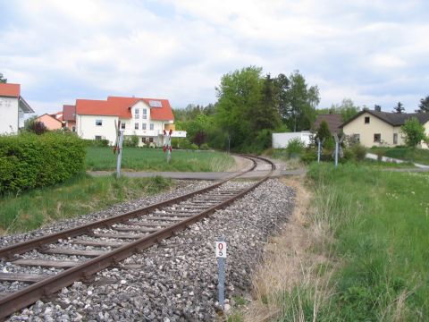 Bahnbergang bein Bahnhof Amstetten