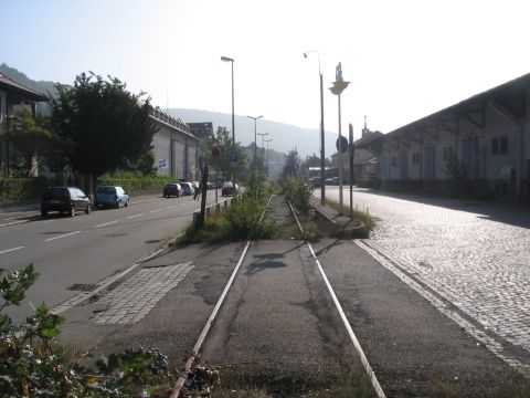 Zufahrt zum Bahnhof Ebingen