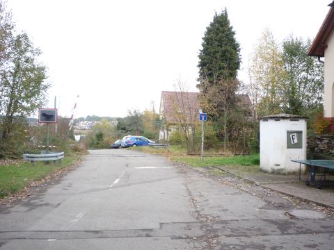 Bahnbergang ber die Ostelsheimer Steige