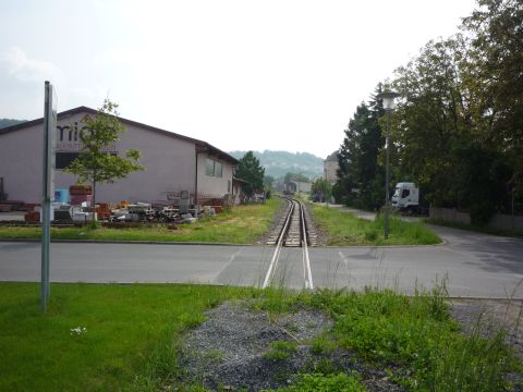 Bahnbergang ber die Max-Plank-Strae