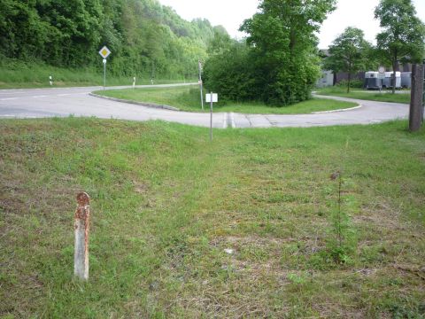 Bahnbergang am Ortsende von Krautheim