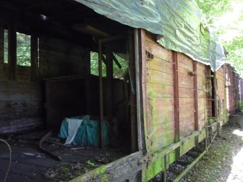 Abgestellte Waggons zwischen Bieringen und Westernhausen