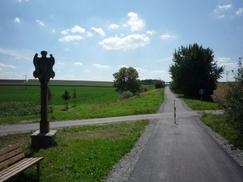 Bahnbergang zwischen Rittershausen und Sonderhofen