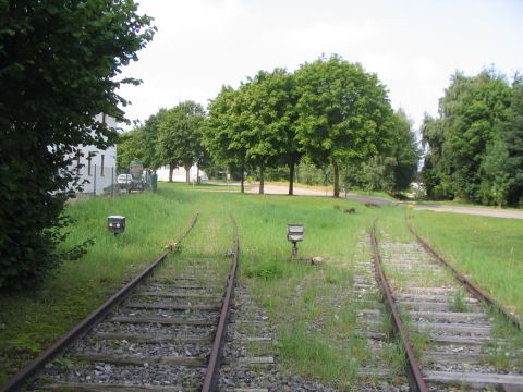 Gleissperre im Industriegebiet