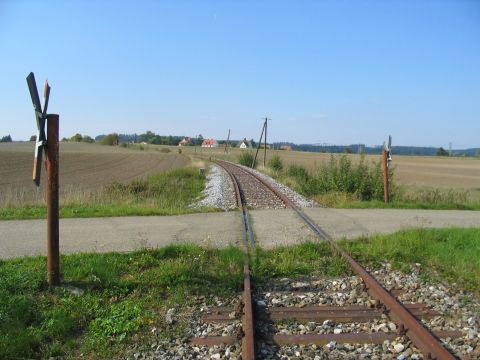 Bahnbergang bei Kloster Sulz
