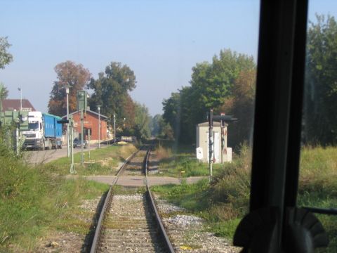 Bahnbergang in Wallerstein