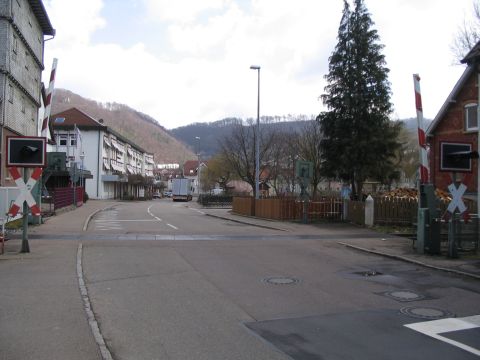 Bahnbergang in Geislingen