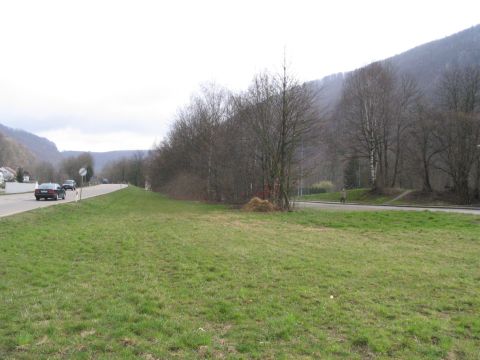 Zufahrt zum Kehrbahnhof Eybtal