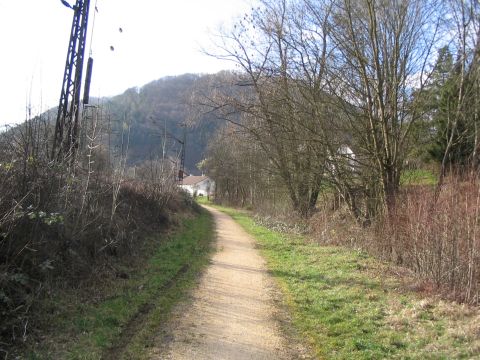 Zufahrt zum Bahnhof Geislingen-West