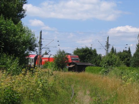 Ausfahrt zur Strecke nach Ulm