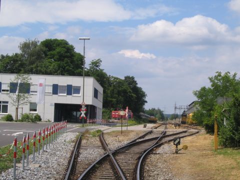 Einfahrt in den Gleisbauhof