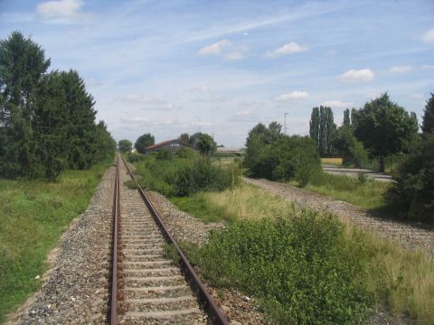 Abzweig der Strecke nach Wemding