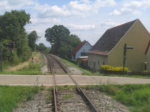 Bahnbergang in Maicha