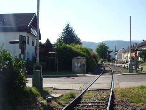 Bahnübergang über die Obervogt-Haefelin-Straße