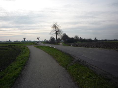 Bahnübergang über die Straße von Meißenheim nach Ottenheim