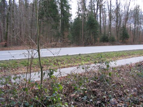 Bahnbergang ber die Strae Meckenbeuren - Friedrichshafen