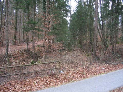 Bahnbergang ber die Strae Meckenbeuren - Friedrichshafen